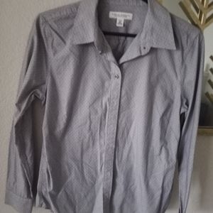 Banana Republic gray long sleeve fitted shirt